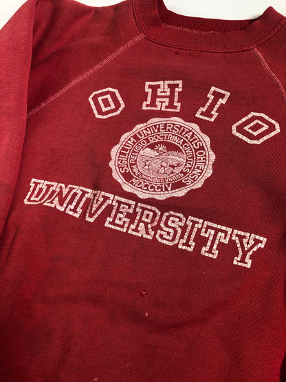 Vintage Sun-Faded 1960’s Ohio University Sweatshirt - La Lovely Vintage 