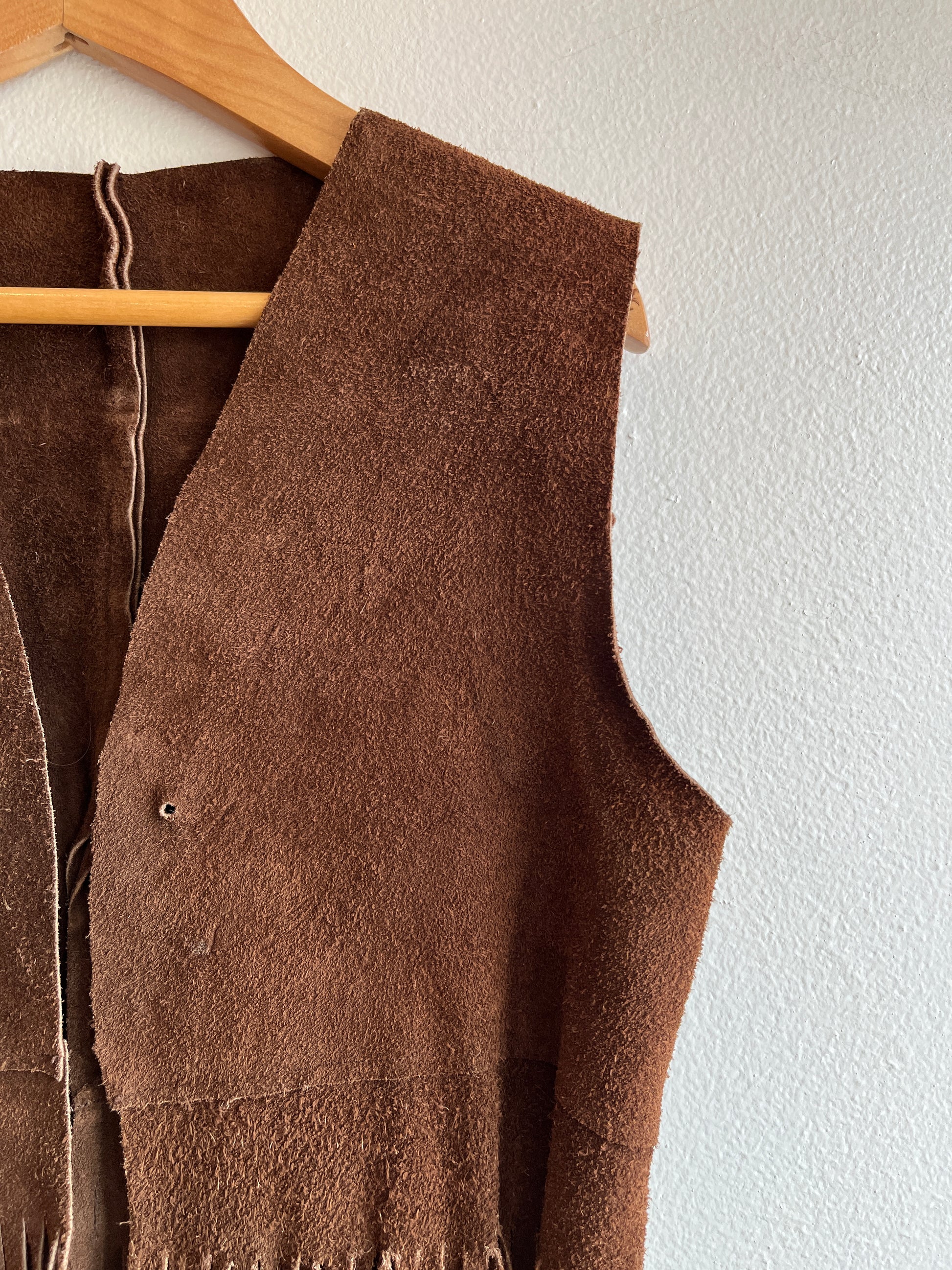 Vintage 1970’s Fringe Suede Vest - La Lovely Vintage 