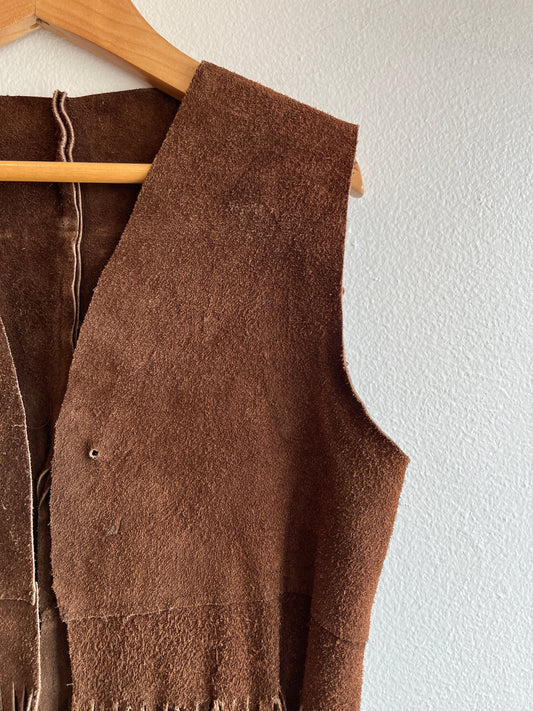 Vintage 1970’s Fringe Suede Vest - La Lovely Vintage 