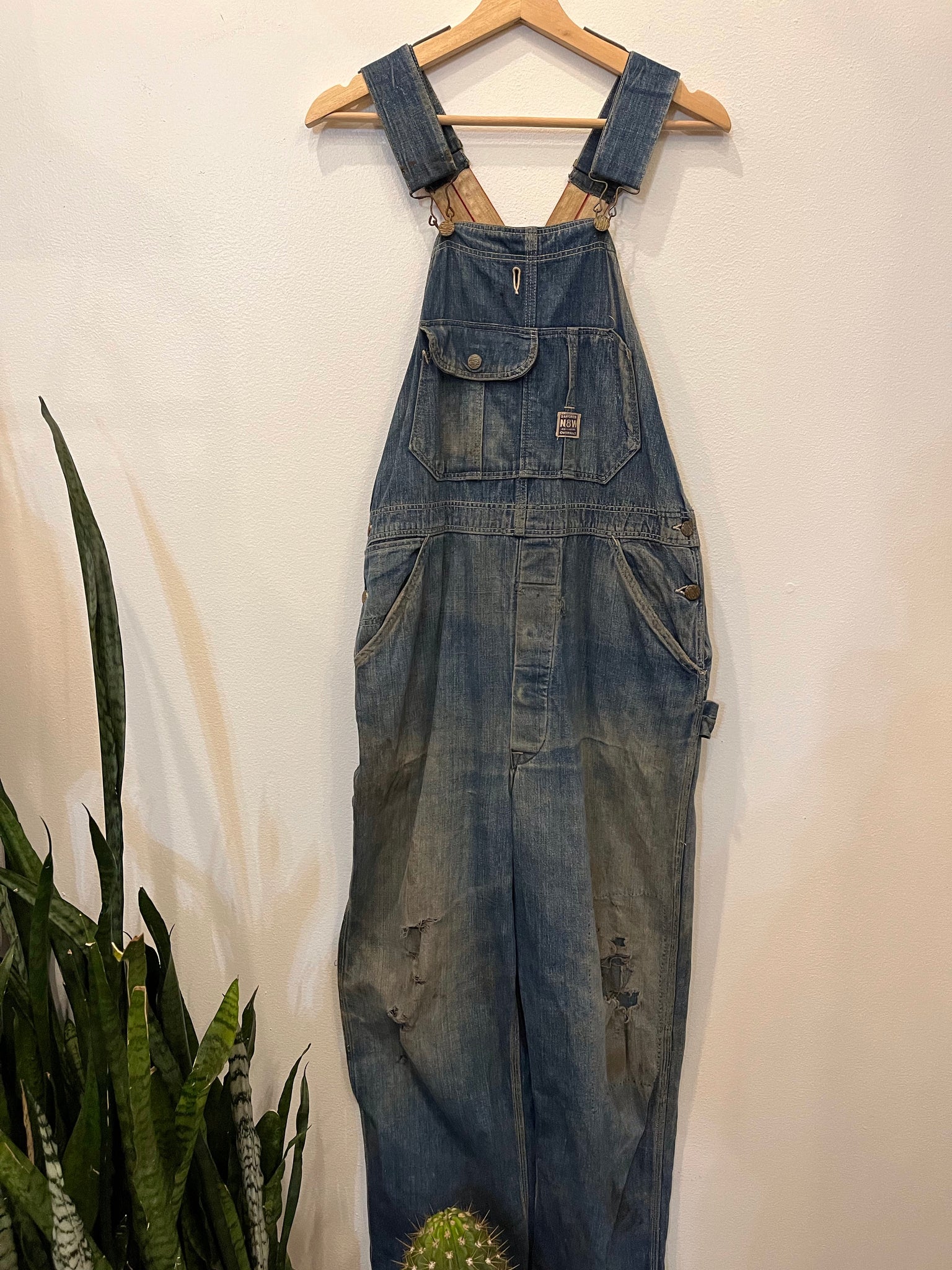 Vintage 1930’s N & W Brand Low-Back Overalls