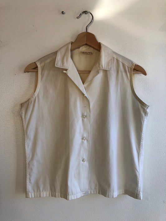 Vintage 1950’s Sheer Sleeveless Blouse - La Lovely Vintage 