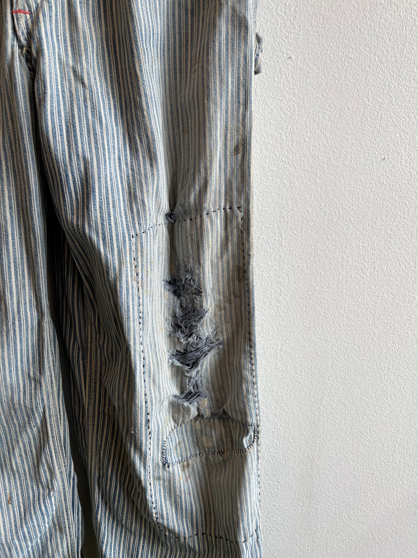 Vintage 1950’s Big Mac Liberty Stripe Denim Overalls - La Lovely Vintage 