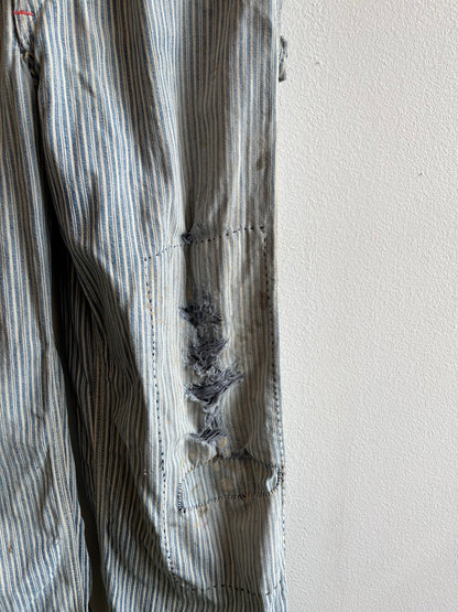 Vintage 1950’s Big Mac Liberty Stripe Denim Overalls - La Lovely Vintage 