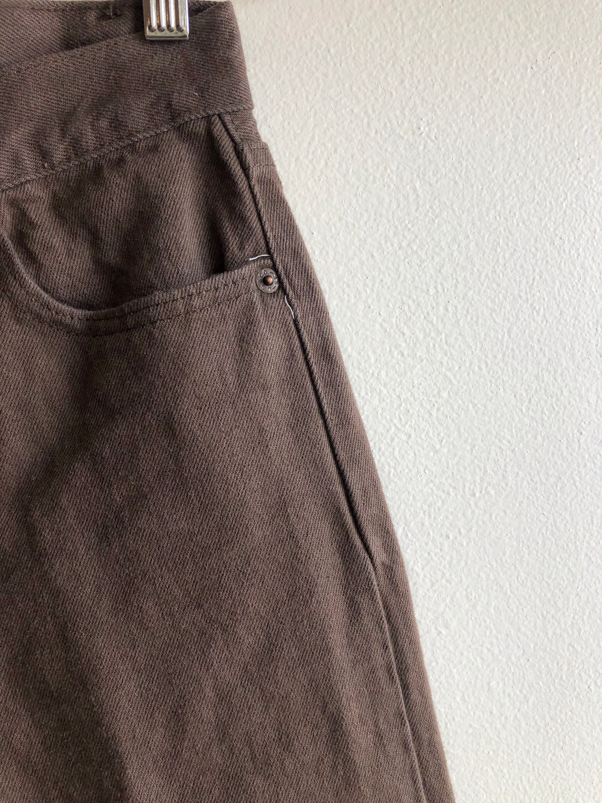 Vintage 1980's Levis 501s Brown Denim Jeans - La Lovely Vintage 