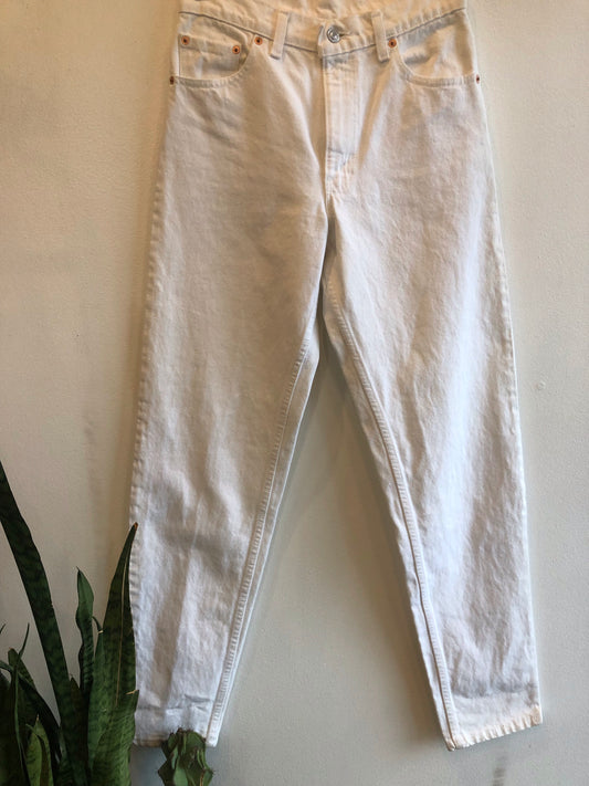 Vintage 1990’s White Levi’s 550 Denim Jeans