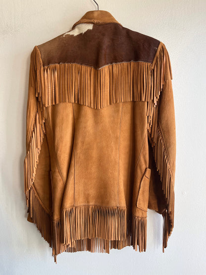 Vintage 1950’s Levi’s Shorthorn Suede and Cowhide Fringe Jacket