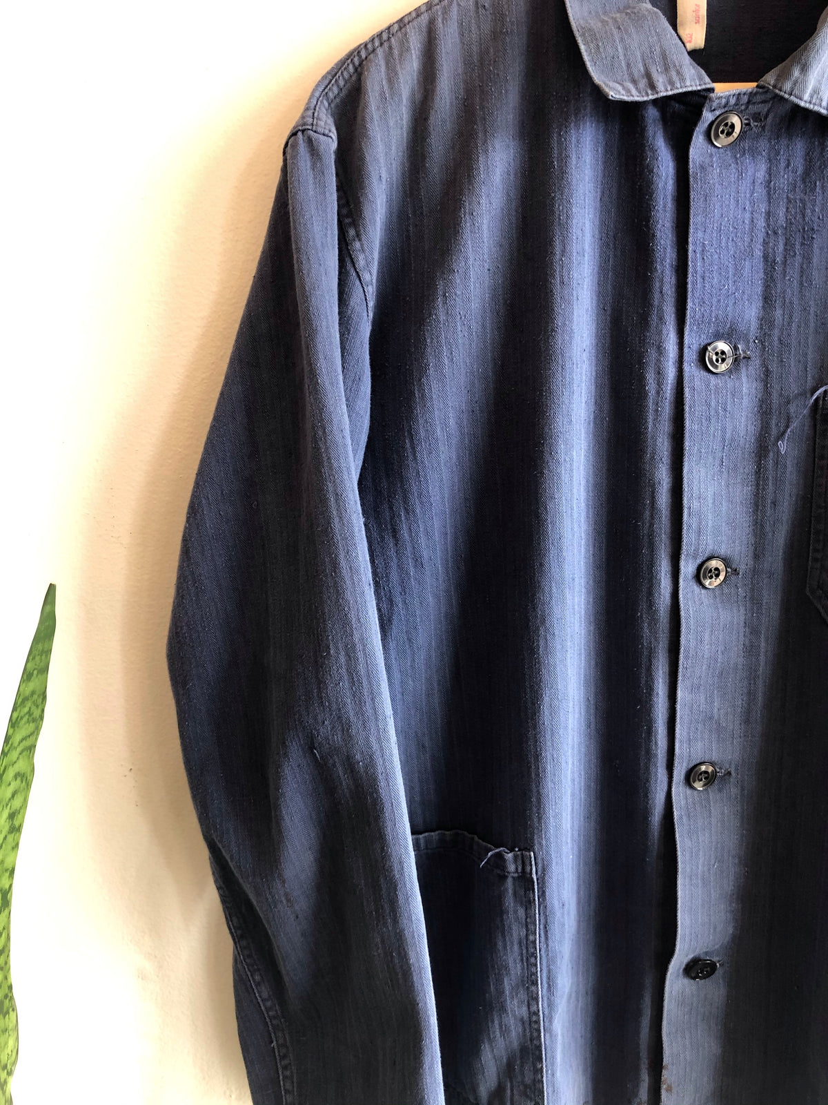 Vintage 1970s French HBT Chore Coat - La Lovely Vintage 