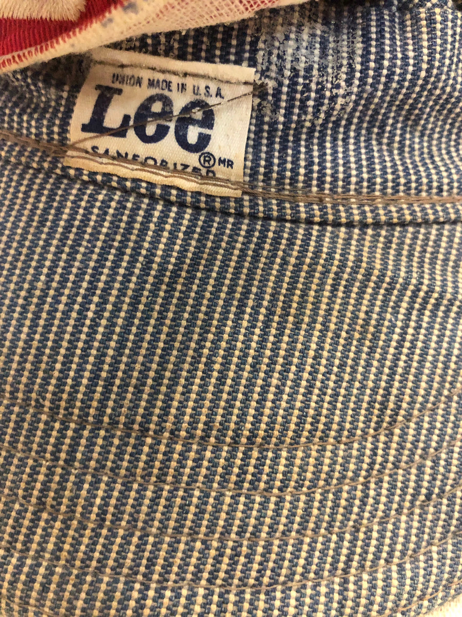 Vintage 1960’s Lee Pincheck Pattern Denim Engineer/Conductor Cap – La ...