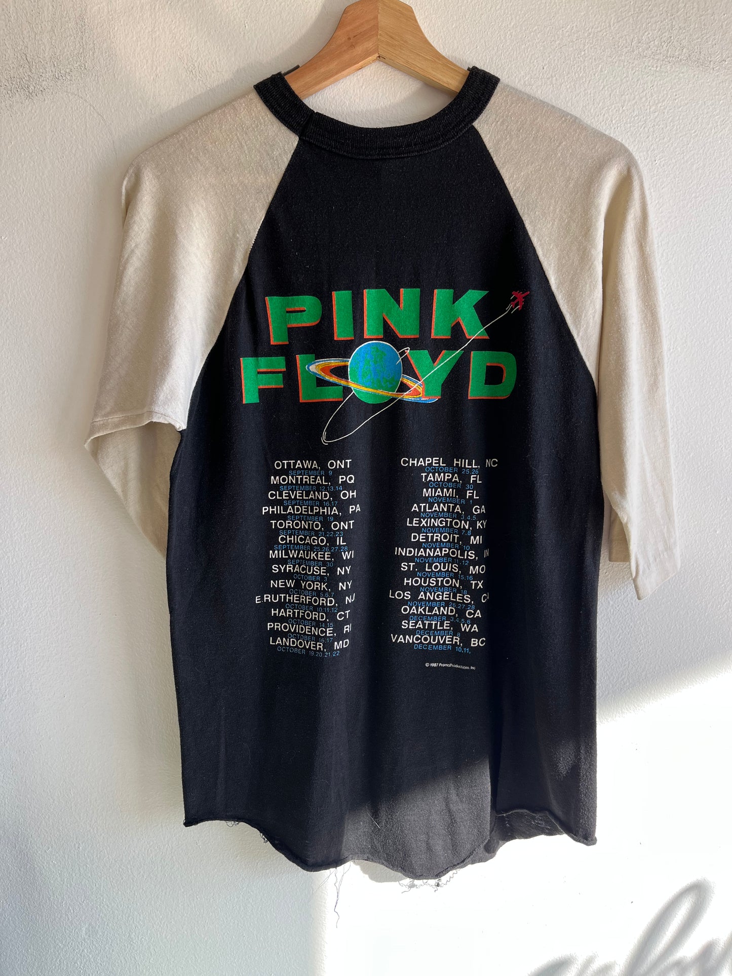 Vintage 1987 Pink Floyd Tour T-Shirt