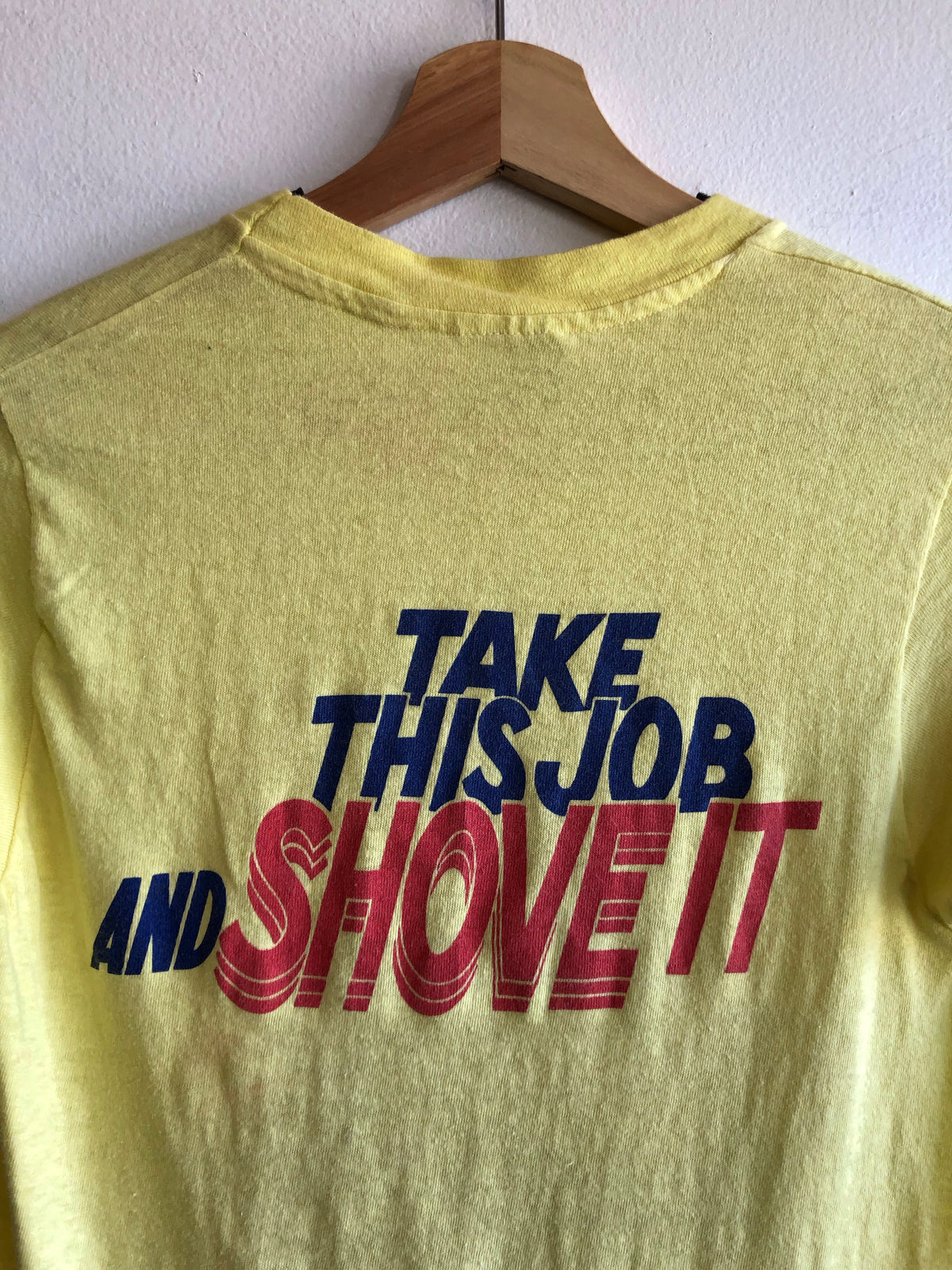 Vintage 1981 Writer’s Guild Strike “Take This Job And Shove It” T-Shirt