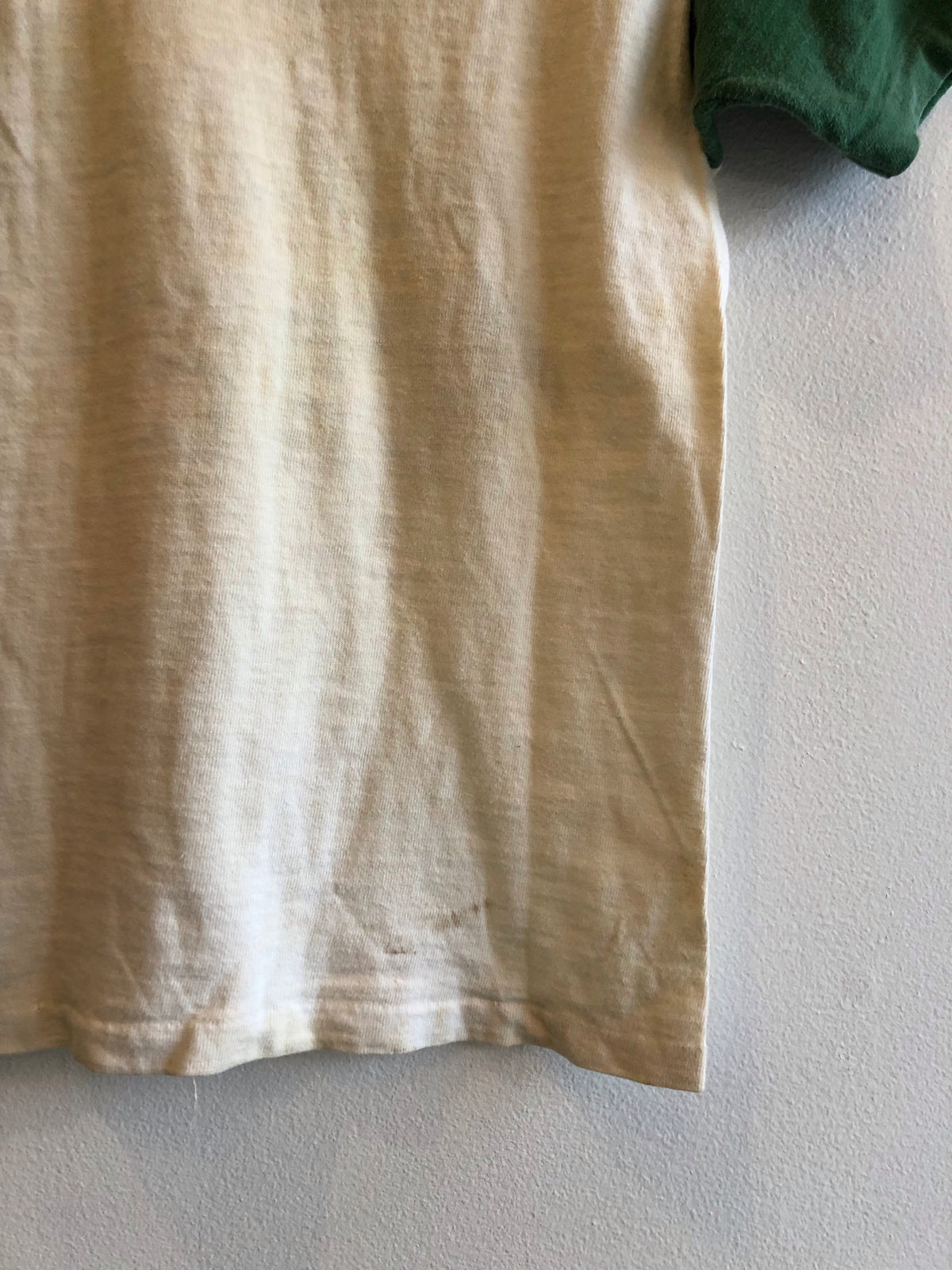 Vintage 1950’s “Green Plaza Acres” Flock-Printed T-Shirt