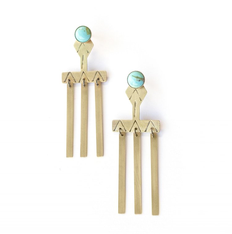 LUNASOL Designs - Sun Ray Earrings - La Lovely Vintage 